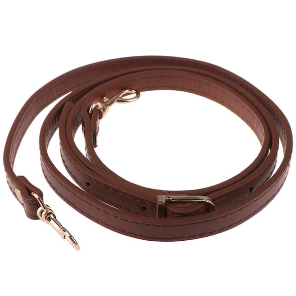 120 cm læder skuldertaske Håndtag Pung Strap Håndtasker Bælte Str Light brown