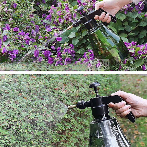 1,5L håndtrykksprøyte manuell luftpumpe hagedesinfeksjon dark Gray 1500ml