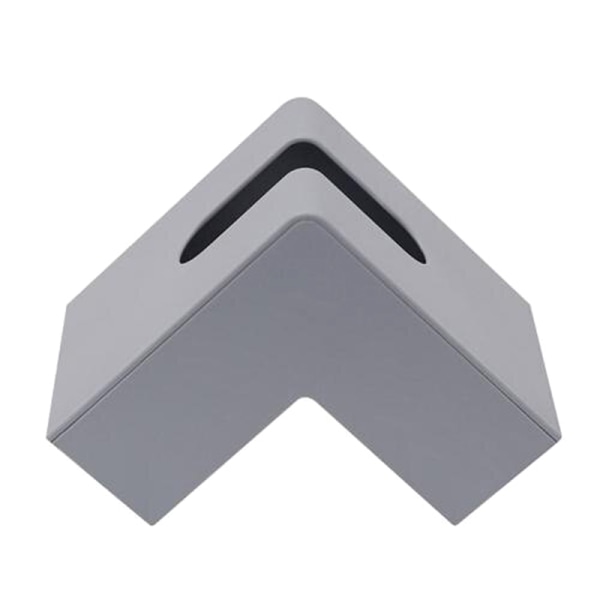 Nordic Right Angle Desktop Serviett Papir Storage Case Tissue Box Gray ONESIZE