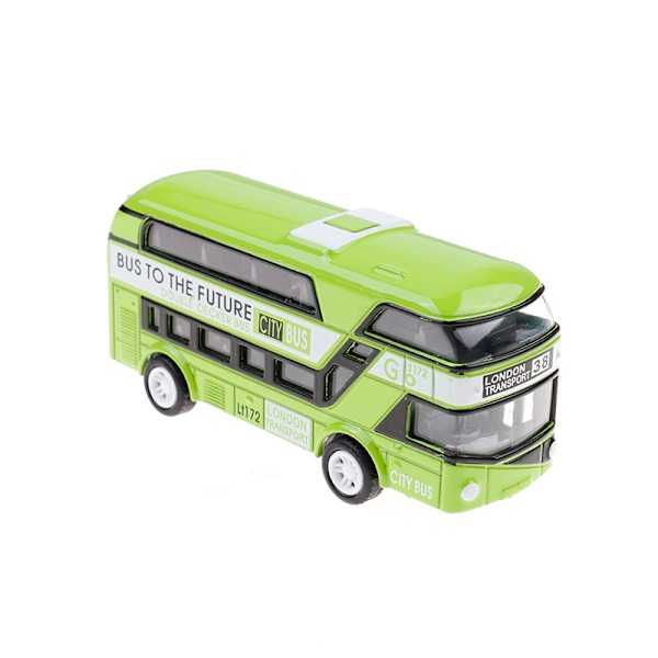 Kid metal diecast biler legetøj pull back 1:43 dobbeltdækker london Green 1pc