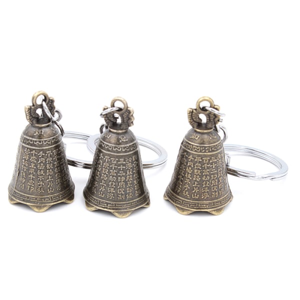 Antik Bell Mini Skulptur Pray Guanyin Buddha Bell Shui Feng Brown onesize