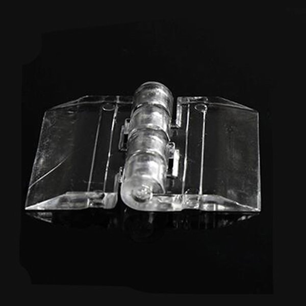 10 STK Holdbare klare akryl foldehængsler gennemsigtig plexigla Transparent 65*42mm