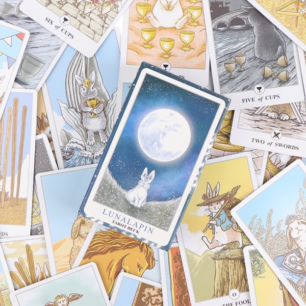Lunalapin Tarot-kortit Oraakkelikortit Juhlaprofetia Ennustaminen B Multicolor one size