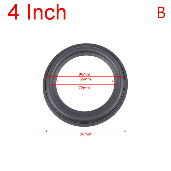 3-12 tums högtalare Surround Rubber Woofer Edge Ring Foam o Repai 4nich