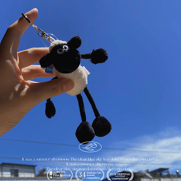 2022 Ny Shaun The Sheep Cartoon Cashmere Nyckelring Animation S One Size