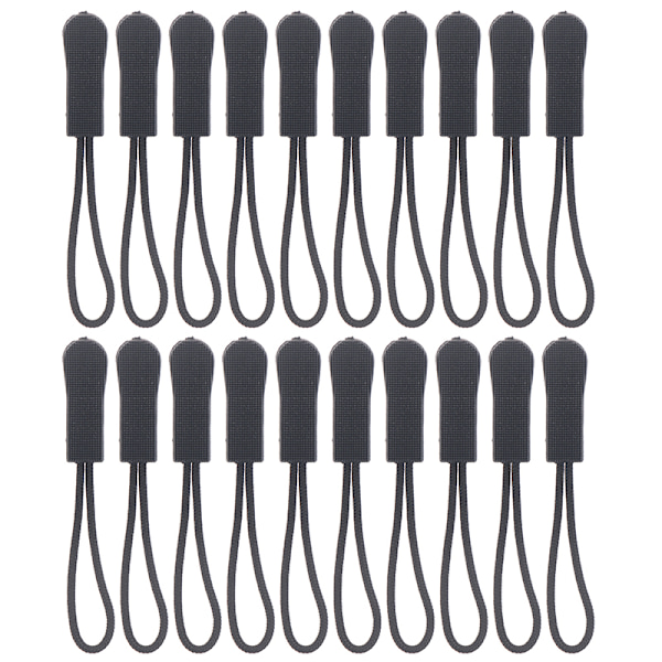 20st Dragkedja Drager Ersättningsryggsäck Kläder Dragkedja med dragkedja Black onesize