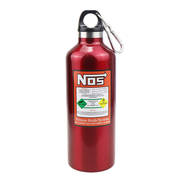 bil isoleringskop NOS nitrogen cylinder vakuum rustfrit stål Red 500ml