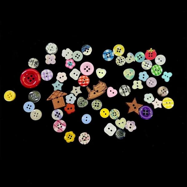 10 stk tilfeldig DIY Scrapbooking og syknapp klesplagg 10pcs