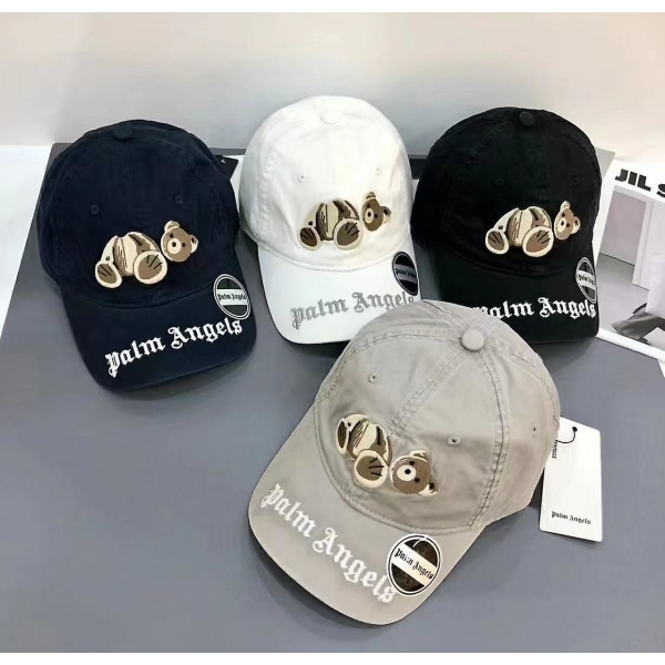 Unisex Palm Angel Broken Bear Baseball Miesten Naisten Hat Sport Cap Puuvilla (FMY) white