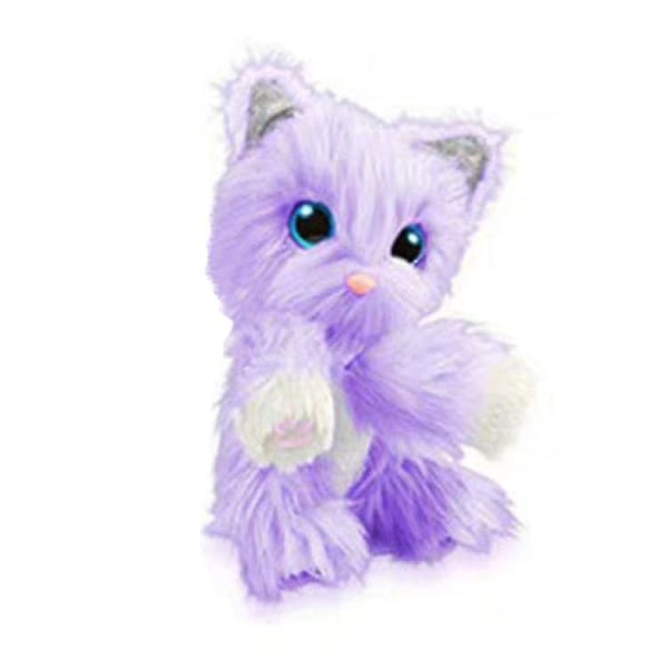 Små levande husdjur Scruff-a-luvs Plysch Mystery Rescue Pet Pet Leksak Kanin Hund Katt, överraskning Katt Bad Hund Plysch Toy (FMY) Purple cat
