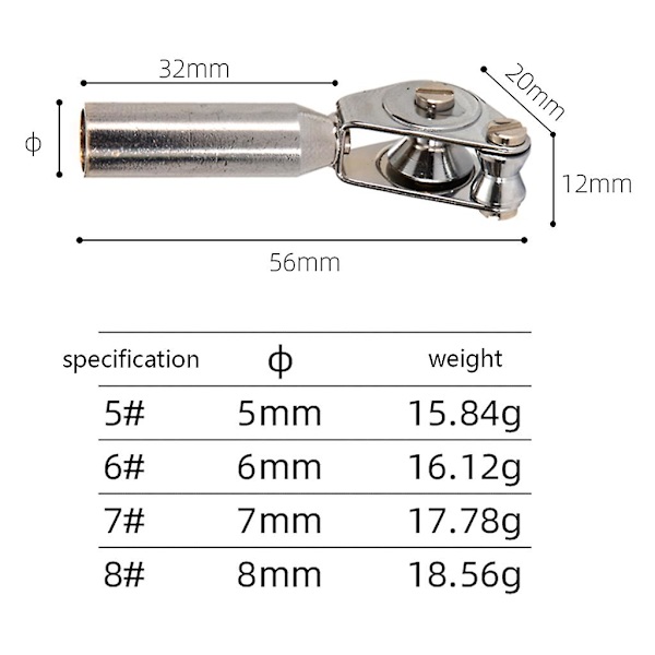 Topptipsguide End Ring med Tube DIY Fiske Stang Bygging Reparasjon Reservedel (FMY)