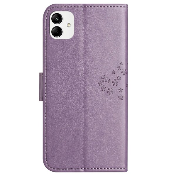 Mobilfodral i PU-läder med uggla och trädtryck för Motorola Moto G54 5G (FMY) Purple