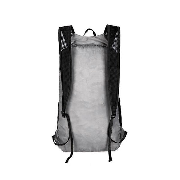 Vikbar ryggsäck, vandringsryggsäck, vattenavvisande lättvikts packbar ryggsäck (FMY) black