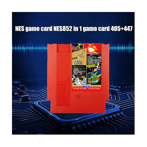 Forever Games 852-i-1 (405+447) Spel för Konsol, 1024mbit Flash Chip i Användning - Svart (FMY)