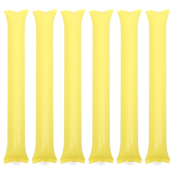 40 stk oppblåsbare pinner støy pinner oppblåsbare bom plast pinner festartikler (FMY) Yellow 60.00X10.00X5.00CM