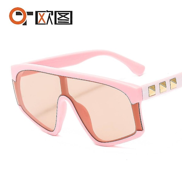 Solglasögon - styck Solglasögon Trendiga Fyrkantiga Solglasögon Metallram (FMY) C6 pink frame