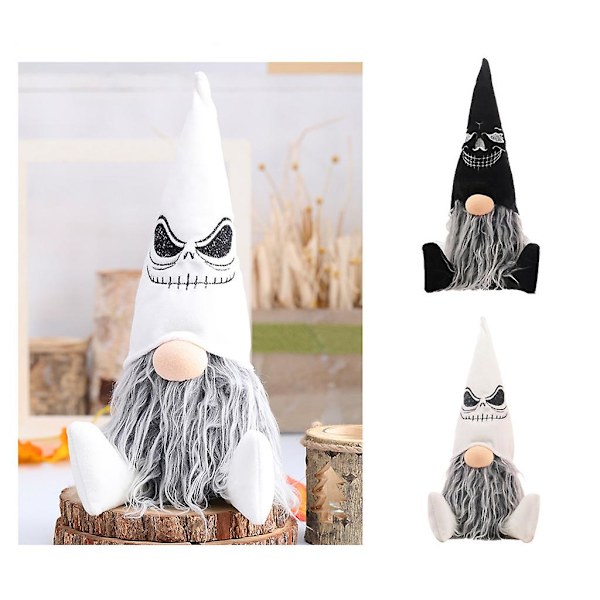 Halloween-kääpiö Käsintehty Tomte Ruotsalainen Kääpiö Istumassa Nisse Skandinaavinen Kääpiö (FMY) Orange