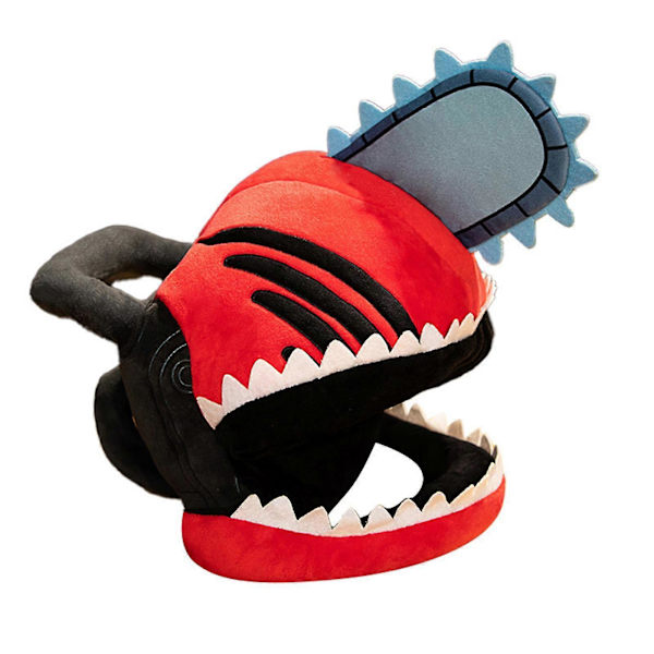 Anime Chainsaw Man Hatt Rolig Plysch Huvudbonad Mjuk Plysch Mask Kostym Halloweenfest Cosplay Rekvisita För Vuxna Fk  (FMY)