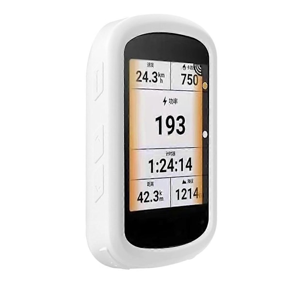 Til-Garmin Edge 840 Skin Case Shell Housing Sleeve Cykelcomputer Silikone (FMY) White