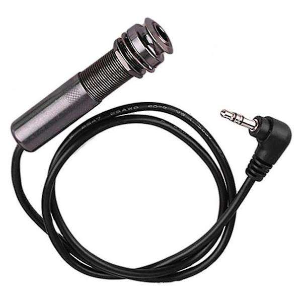 Gitarr pickup-kabel Piezo-kabel Ändstift Jack Gitarr-adapter Stereo Instrumentkabel  (FMY) black