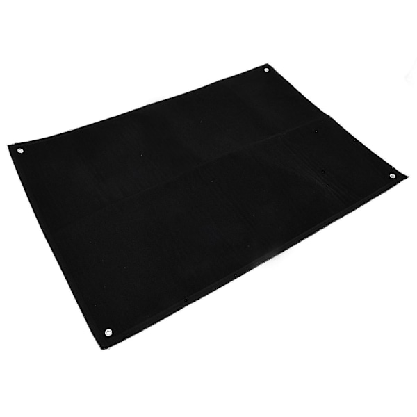 Militær Patch Samling Display Panel Væghængende Holder Til Morale Hook And Loop Emblemer Sort (FMY)