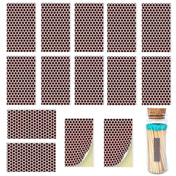 Tändsticksfosforpapper Tidsbesparande Självhäftande Vaxkakeform Förskurna Solida Tändsticksplån Ark Ljustillbehör (FMY) Brown