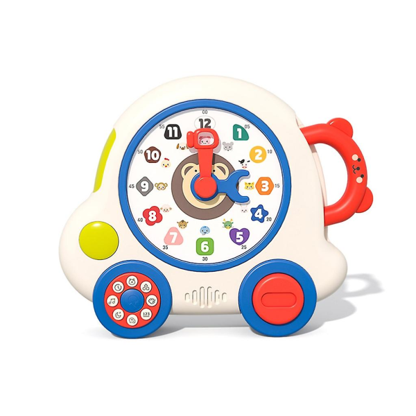 Lärande klocka Åldrar Pedagogisk Prata & Undervisning Klocka Leksak Klocka för småbarn Pedagogisk leksak för barn Pojke Tjej (FMY)