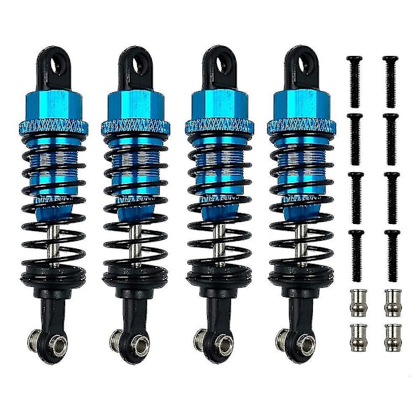 4kpl Metalliset Iskunvaimentimet A959 A959-b A949 A969 A979 K929 1/18 RC-autolle, sininen (FMY) Blue