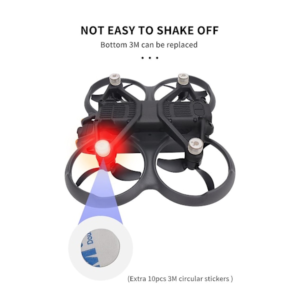 Strobelys Blinklys Nattlys LED Navigasjon for DJI Avata 2 Drone (FMY)