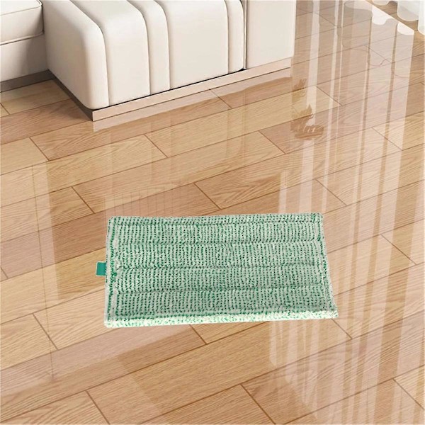 4 stk. moppekluter for Vorwerk Kobold SP7 SP600 SPB100 støvsuger, erstatter mikrofiberrengjøringskluter (FMY) Green  White