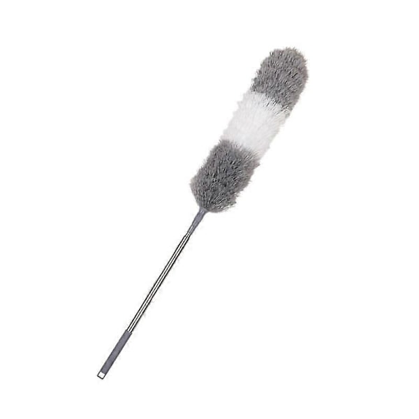 Clean Home Mikrofiber Teleskopisk Støvkost Udtrækkelig Rengøringsstøvkost Støvbørste Fjerstøvkost (FMY) gray