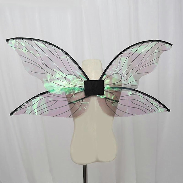 Fjärilsvingar för flickor, Barnféevingar, Glittrande Transparenta Änglavingar, Klä upp sig, Cosplay Kostym (FMY)