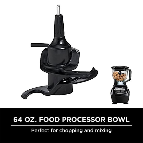 Vaihtoterä Ninja 64Oz Processor Bowl -taikinaveitselle BN601 BL770Mega BN801 (FMY) Black