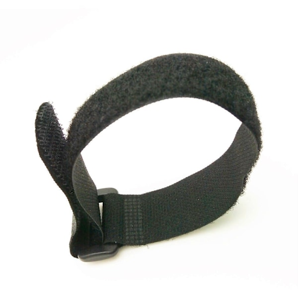 16-pack Högkvalitativa Nylon Kabelband med Haken och Slinga, 30 cm x 2.5 cm, Svart (FMY)