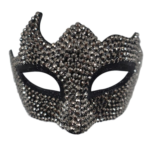 Strassikivinaamiot Juhla Cosplayt Puku Valokuva Rekvisiitta Mardi Gras Maskit Hihnoilla Diamond Masquerade Masks Naisten Lady (FMY)