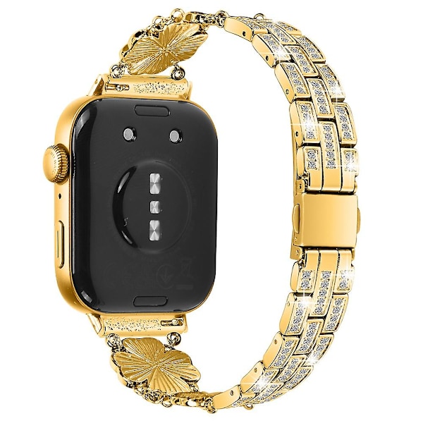 Armband för Huawei Watch Fit 3 Smartwatch, Metallarmband med Strass - Silver (FMY) Gold Huawei Watch Fit 3
