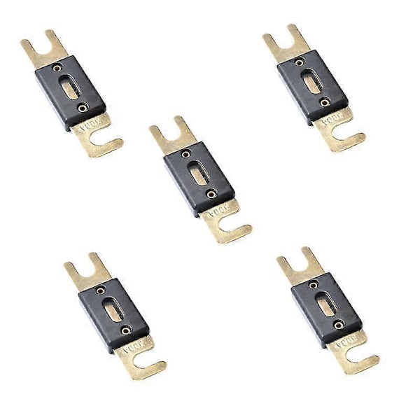 5 stk. ANL Sikringer 300 Amp Guldbelagt (FMY)