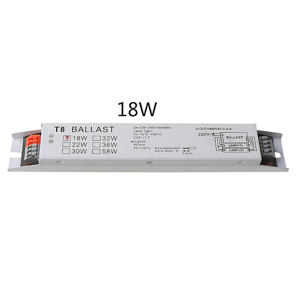 T8 2x18/30/58W Elektronisk omedelbar startlysrör ballast universell (FMY) 18w