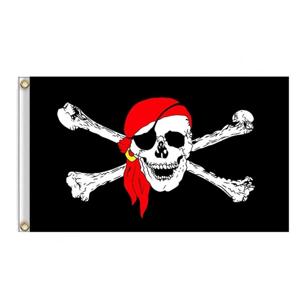 Pirate Lippu 60x90cm Lippu Ulkoilma Pirate Party Ktv Skull Banner Halloween koristeet Bar UV Resistant 3 kpl