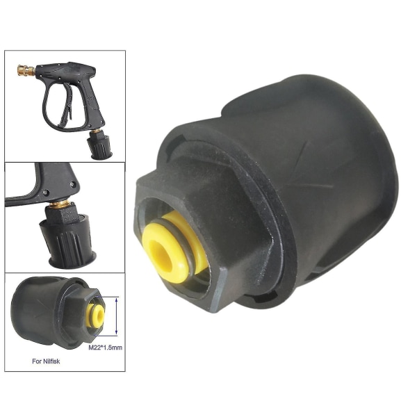 NY Högtryckstvätt Adapter Set Adapter Kit, M22 Anslut Snabbkoppling För Nilfisk Accs Delar (FMY)