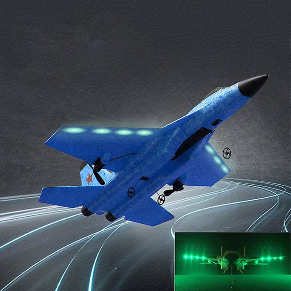 Ny Su-35 Rc Airplane 2,4 g fjernbetjening Fighter Epp Foam Toys Kids Gift (FMY) Blue One Size