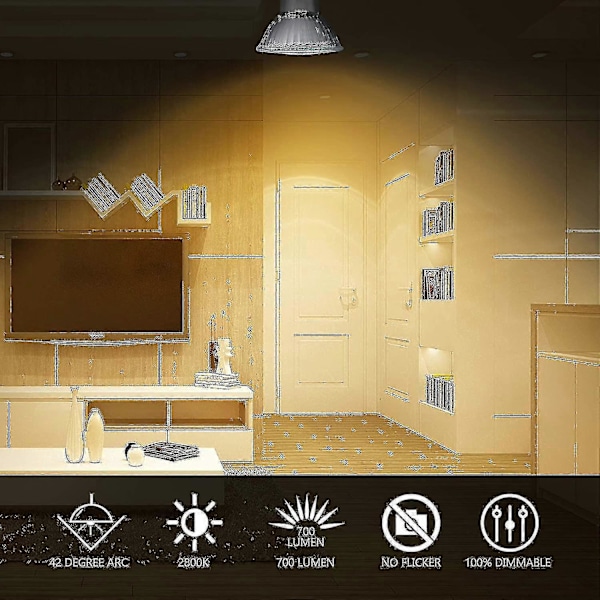 5 stk. Gu10 35w Halogen Spotpære Dimbar, Halogen Reflektorlamper -t (FMY)