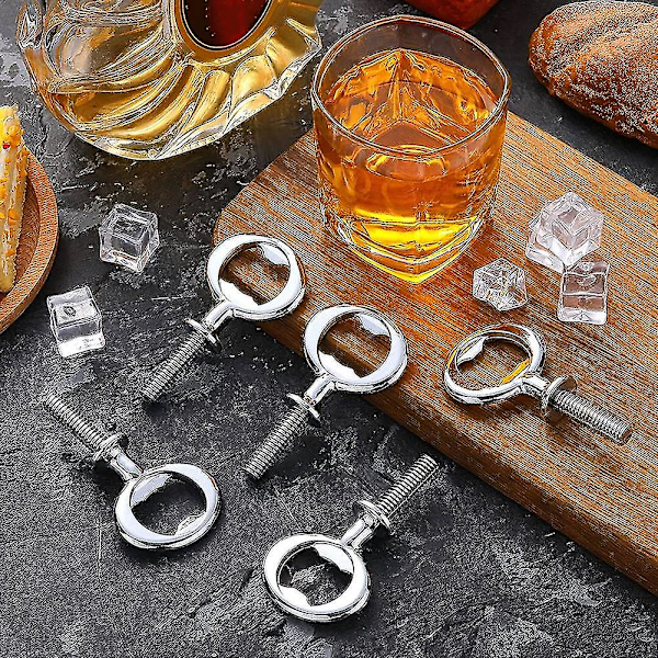 8 Delar Flasköppnare Kit Metall Flasköppnare DIY Hantverk Ölflasköppnare Tom Flasköppnare (FMY)