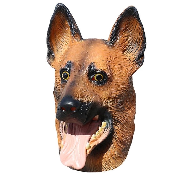 Hundehovedmaske Halloween-fest Hundekostumemasker Super Bowl Underdog-kostume Latex Animal Head Mask (FMY)