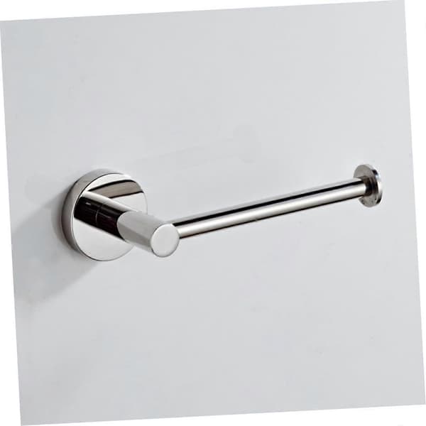 Toiletpapirholder i rustfrit stål med solid base, vægmonteret papirholder til badeværelse (FMY)