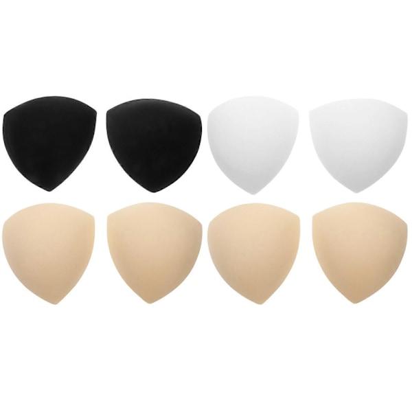 4 Paria Mustia Bralette Uimapukupehmusteita Rintaliivien Sienipehmusteet Lisäosat Urheiluliivien Pehmusteet (FMY) Black 13X13CM