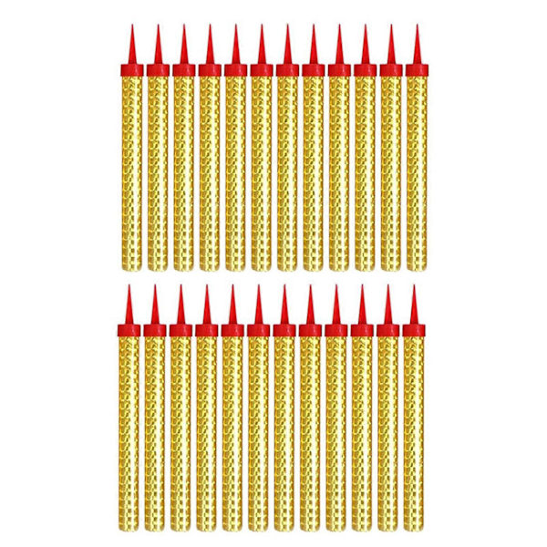 6/12/24 stk Fødselsdagslys 18CM Guld Kage Dekorationslys til Fødselsdagskage Fest Bryllup Nat (FMY) 6PS