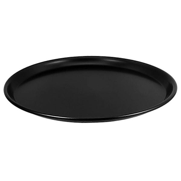 Mångsidig Mikrovågsugns Pizza Crisper Pan Non-Stick Pizzapanna Rund Pizzapanna Mikrovågsugn Bakplåt Pajform för Kök (FMY) Black 31.50X31.50X1.80CM
