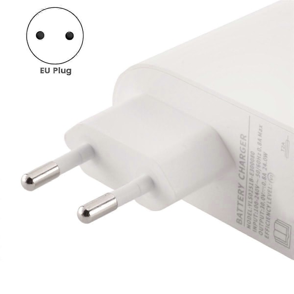 Passer til 1C/K10/V9/V11 Støvsuger Batterioplader Strømforsyning Hvidt EU-stik (FMY) White