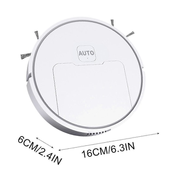 3-i-1 Moppande Robotdammsugare Med Schema Wi-fi/app Självladdande Robotdammsugare Flye242583 (FMY) White